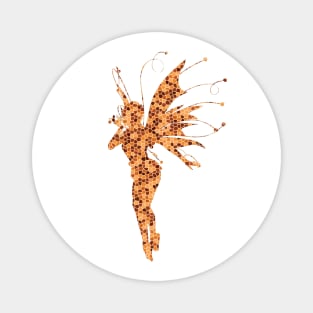 Orange Fairy Mosaic Magnet